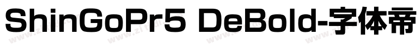ShinGoPr5 DeBold字体转换